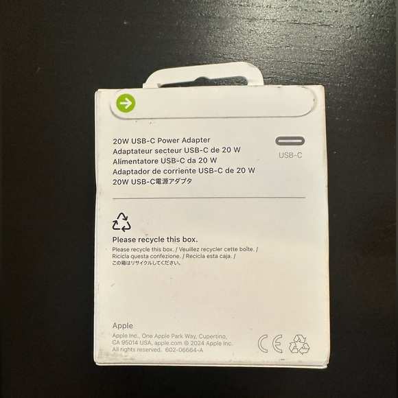 Apple USB-C Power Adapter in White - Picture 2 of 2